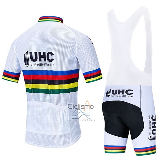 Uhc UCI Mondo Campioneropa Ciclismo Culotte Corto 2020 Hombre Mangas Cortas 